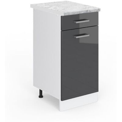 Meuble de Cuisine Vicco R-Line - Anthracite/Blanc - Modular - Publicité Meuble de Cuisine Vicco R-Line - Anthracite/Blanc - Modular - Publicité
