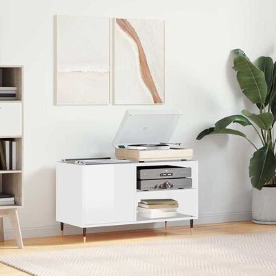 VIDAXL Blanc Étagère à dossiers/Cabinet à vitrine - Magnifique Armoire à disques blanc brillant 85x38x48cm bois dingénierie CL8636832 Blanc - Publicité VIDAXL Blanc Étagère à dossiers/Cabinet à vitrine - Magnifique Armoire à disques blanc brillant 85x38x48cm bois dingénierie CL8636832 Blanc - Publicité