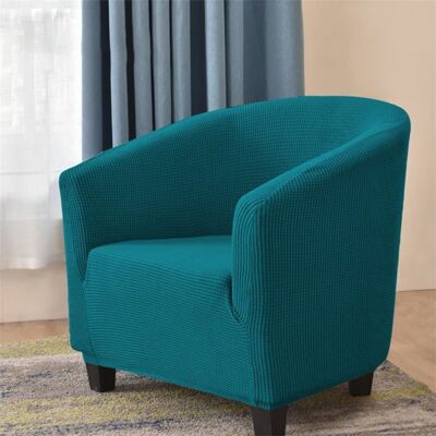 Jacquard Housse de Canapé Tub Chair Housse Fauteuil Club Extensible Lavable Antidérapant(Turquoise) Bleu - Publicité Jacquard Housse de Canapé Tub Chair Housse Fauteuil Club Extensible Lavable Antidérapant(Turquoise) Bleu - Publicité