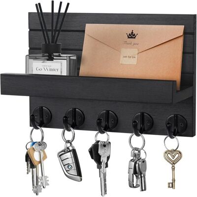 MEOIRUERY Étagère de rangement murale - 25*17 -noir Noir - Publicité MEOIRUERY Étagère de rangement murale - 25*17 -noir Noir - Publicité