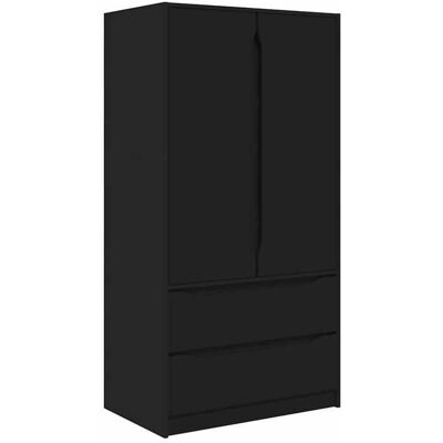 VIDAXL Style intemporel - Cabinet chambre/Organisateur vêtements - Noir - Armoire avec tiroir Noir 795x49x156cm Bois d’ingénierie @8527959 Noir - Publicité VIDAXL Style intemporel - Cabinet chambre/Organisateur vêtements - Noir - Armoire avec tiroir Noir 795x49x156cm Bois d’ingénierie @8527959 Noir - Publicité