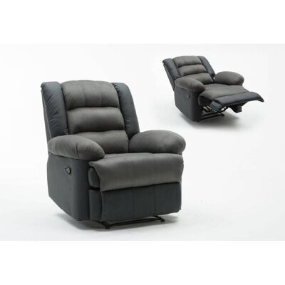 HABITAT ET JARDIN Fauteuil relax Buckingham - Noir - Publicité HABITAT ET JARDIN Fauteuil relax Buckingham - Noir - Publicité