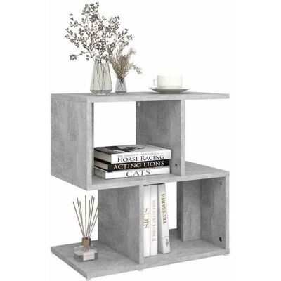 VIDAXL Table - Capacité totale 50 kg - Table de chevet - {1 pièce} - Cadre fiable - gris béton 50 x 30 x 515 cm - Bois dingénierie95911 Gris - Publicité VIDAXL Table - Capacité totale 50 kg - Table de chevet - {1 pièce} - Cadre fiable - gris béton 50 x 30 x 515 cm - Bois dingénierie95911 Gris - Publicité