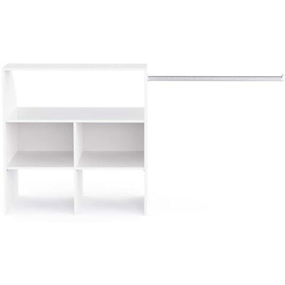 PEGANE Module de rangement sous comble avec penderie et étagère couleur blanc mat - Largeur 1715 x Profondeur 50 x Hauteur 907 cm Blanc - Publicité PEGANE Module de rangement sous comble avec penderie et étagère couleur blanc mat - Largeur 1715 x Profondeur 50 x Hauteur 907 cm Blanc - Publicité