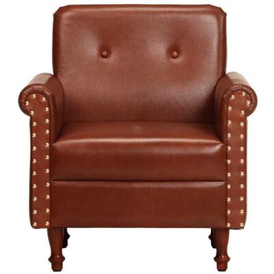 VIDAXL @FRENCH Chaise cabriolet - Fauteuil TV individuel - TOP VENTES - marron cuir véritable 4641955 Marron - Publicité VIDAXL @FRENCH Chaise cabriolet - Fauteuil TV individuel - TOP VENTES - marron cuir véritable 4641955 Marron - Publicité