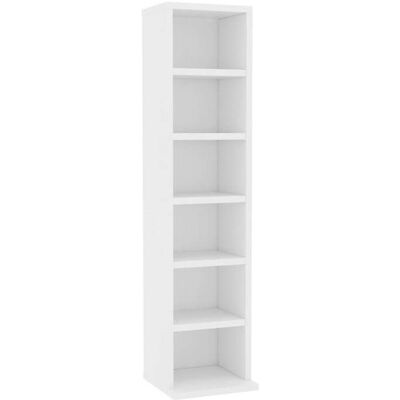 VIDAXL CLOUD Armoire à CD Armoire de rangement - bibliothèque Blanc 21x20x88 cm Bois dingénierie CHYNEW2917180 Blanc - Publicité VIDAXL CLOUD Armoire à CD Armoire de rangement - bibliothèque Blanc 21x20x88 cm Bois dingénierie CHYNEW2917180 Blanc - Publicité