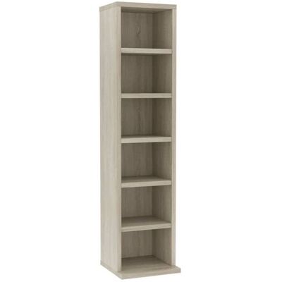 VIDAXL CLOUD Armoire à CD Armoire de rangement - bibliothèque Chêne sonoma 21x20x88 cm Bois dingénierie CHYNEW4701410 Marron - Publicité VIDAXL CLOUD Armoire à CD Armoire de rangement - bibliothèque Chêne sonoma 21x20x88 cm Bois dingénierie CHYNEW4701410 Marron - Publicité