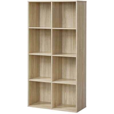 VASAGLE Meuble de Rangement 8 Compartiments Présentoir Couleur Boisée Jaune - Publicité VASAGLE Meuble de Rangement 8 Compartiments Présentoir Couleur Boisée Jaune - Publicité