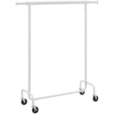 Portant à Vêtements avec Roulettes SONGMICS - Blanc Mat - Capacité de Charge 136 kg Noir - Publicité Portant à Vêtements avec Roulettes SONGMICS - Blanc Mat - Capacité de Charge 136 kg Noir - Publicité