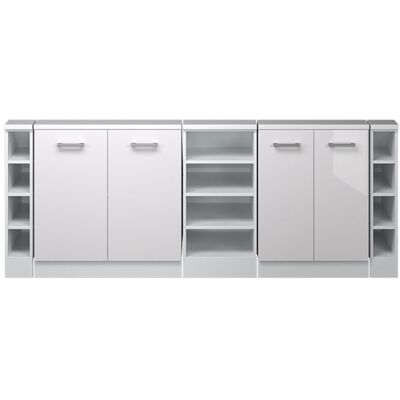 Ensembles de meuble de rangement sous pente Rion Lot de 5 Blanc Haute brillance Vicco 56063 Blanc - Publicité Ensembles de meuble de rangement sous pente Rion Lot de 5 Blanc Haute brillance Vicco 56063 Blanc - Publicité