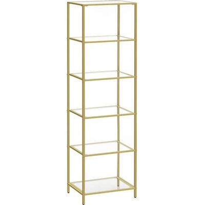 Étagère en Verre 6 Niveaux Présentoir Verre Trempé pour Salle de Bain Salon Chambre Doré - VASAGLE Jaune - Publicité Étagère en Verre 6 Niveaux Présentoir Verre Trempé pour Salle de Bain Salon Chambre Doré - VASAGLE Jaune - Publicité