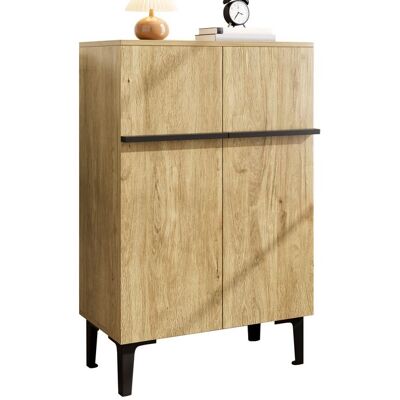 MERAX Meuble à chaussures moderne à 2 portes avec étagères réglables armoire de rangement gain de place 95×60×345 cm Couleur Bois Marron - Publicité MERAX Meuble à chaussures moderne à 2 portes avec étagères réglables armoire de rangement gain de place 95×60×345 cm Couleur Bois Marron - Publicité