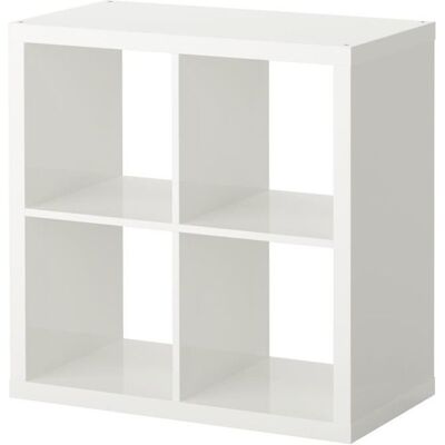 Ikea Kallax Étagère Blanc Brillant Blanc - Publicité Ikea Kallax Étagère Blanc Brillant Blanc - Publicité
