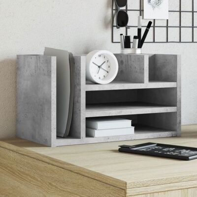 Organisateur de tiroir Vidaxl Organisateur de bureau gris béton 445x24x25 cm bois ingénierie - Publicité Organisateur de tiroir Vidaxl Organisateur de bureau gris béton 445x24x25 cm bois ingénierie - Publicité