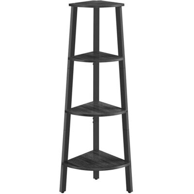 Étagère Échelle - VASAGLE - Style Industriel - Gris Anthracite et Noir Mat - 4 Niveaux Noir - Publicité Étagère Échelle - VASAGLE - Style Industriel - Gris Anthracite et Noir Mat - 4 Niveaux Noir - Publicité