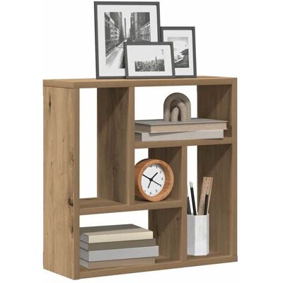 VIDAXL Printemps 2026 SoldesMeuble Étagère/Mini Bibliothèque - desgin classique - Étagère murale chêne artisanal 45x16x45 cm bois dingén Marron - Publicité VIDAXL Printemps 2026 SoldesMeuble Étagère/Mini Bibliothèque - desgin classique - Étagère murale chêne artisanal 45x16x45 cm bois dingén Marron - Publicité