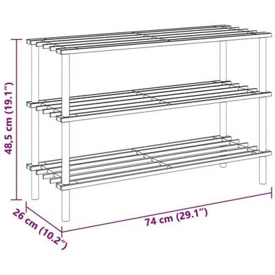 VIDAXL NEUF Meuble de rangement élégantabri de chaussures - Range-chaussures à 3 étagères Bois de sapin solide FR00_20441485990 Blanc - Publicité VIDAXL NEUF Meuble de rangement élégantabri de chaussures - Range-chaussures à 3 étagères Bois de sapin solide FR00_20441485990 Blanc - Publicité