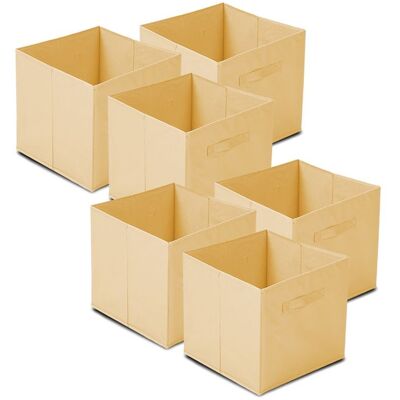 JUANIO Lot 12 cube de rangement pliablecoffre de rangementboîte de rangement en tissu taupe - Longueur 31 x Profondeur 31 x Hauteur 31 Jaune - Publicité JUANIO Lot 12 cube de rangement pliablecoffre de rangementboîte de rangement en tissu taupe - Longueur 31 x Profondeur 31 x Hauteur 31 Jaune - Publicité