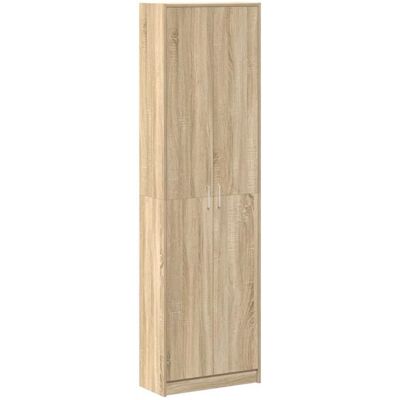 VIDAXL 632281& Armoire garde-robe - Moderne Penderie Chêne Sonoma 55x25x189 cm - Bois - Panneaux de particules Marron - Publicité VIDAXL 632281& Armoire garde-robe - Moderne Penderie Chêne Sonoma 55x25x189 cm - Bois - Panneaux de particules Marron - Publicité