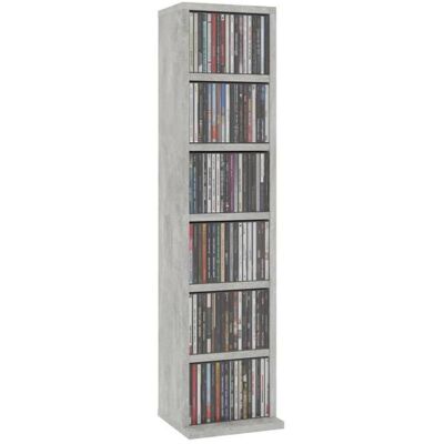 VIDAXL Bon plan Armoire à CD - meuble Étagère Colonne - JILI HOT - Gris béton 21x20x88cm - Bois dingénierie - Pour salon/bureau Gris - Publicité VIDAXL Bon plan Armoire à CD - meuble Étagère Colonne - JILI HOT - Gris béton 21x20x88cm - Bois dingénierie - Pour salon/bureau Gris - Publicité