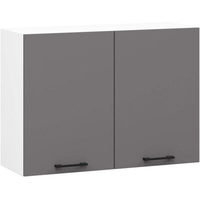Armoire murale Akord Oliwia Blanc Gris Grafito 80cm - Rangement cuisine - Publicité Armoire murale Akord Oliwia Blanc Gris Grafito 80cm - Rangement cuisine - Publicité