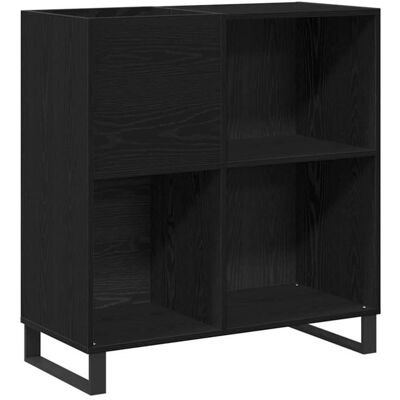 VIDAXL Chêne Noir 84.5x38x90 cm Rangement Média - Publicité VIDAXL Chêne Noir 84.5x38x90 cm Rangement Média - Publicité