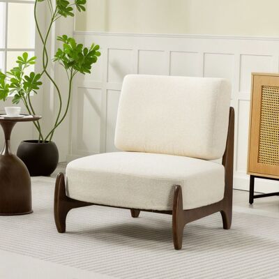 Generic Fauteuil salon en chenille fauteuil chambre confortable coussin épais assise rembourrée 72 x 735 x 81 cm crème Beige - Publicité Generic Fauteuil salon en chenille fauteuil chambre confortable coussin épais assise rembourrée 72 x 735 x 81 cm crème Beige - Publicité