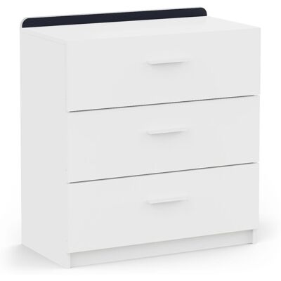 Commode - REVERSO - 3 tiroirs - Blanc mat - 772 x 405 x 837 cm - DEMEYERE Blanc - Publicité Commode - REVERSO - 3 tiroirs - Blanc mat - 772 x 405 x 837 cm - DEMEYERE Blanc - Publicité