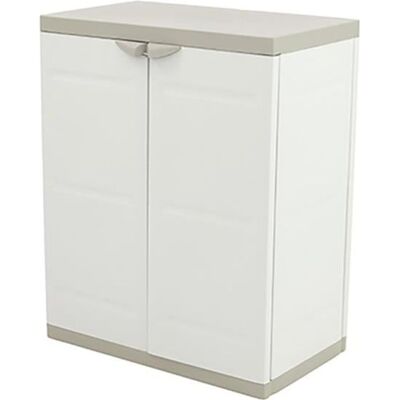 PEGANE Armoire basse 2 portes intérieur-extérieur coloris beige - Longueur 70 x Profondeur 44 x Hauteur 88 cm Beige - Publicité PEGANE Armoire basse 2 portes intérieur-extérieur coloris beige - Longueur 70 x Profondeur 44 x Hauteur 88 cm Beige - Publicité