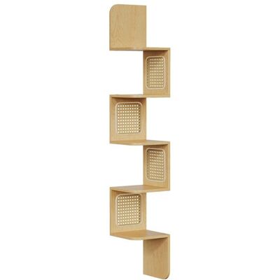 Étagère Murale Flottante - VASAGLE - Zigzag - Rotin PVC - Chêne Beige Beige - Publicité Étagère Murale Flottante - VASAGLE - Zigzag - Rotin PVC - Chêne Beige Beige - Publicité