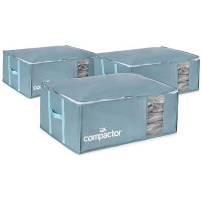 COMPACTOR Lot 3 housses rangement sous vide XXL Bleu - Publicité COMPACTOR Lot 3 housses rangement sous vide XXL Bleu - Publicité
