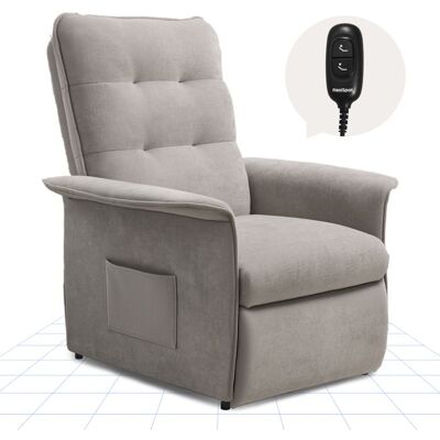 FlexiSpot Fauteuil Relax Électrique Fauteuil Inclinable avec Dossier Réglable 105°-155° Fauteuil TV de relaxion Gris Claire - Publicité FlexiSpot Fauteuil Relax Électrique Fauteuil Inclinable avec Dossier Réglable 105°-155° Fauteuil TV de relaxion Gris Claire - Publicité