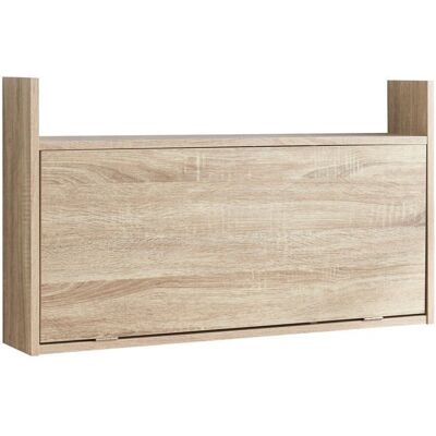 Bureau mural rabattable - HELLOSHOP26 - 48 x 83 x 48 cm - Effet chêne - Pliant - Espace de rangement Beige - Publicité Bureau mural rabattable - HELLOSHOP26 - 48 x 83 x 48 cm - Effet chêne - Pliant - Espace de rangement Beige - Publicité