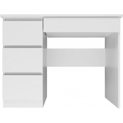 TOPESHOP Meso - Bureau Blanc Moderne avec 4 tiroirs - 98x51x76cm - Publicité TOPESHOP Meso - Bureau Blanc Moderne avec 4 tiroirs - 98x51x76cm - Publicité