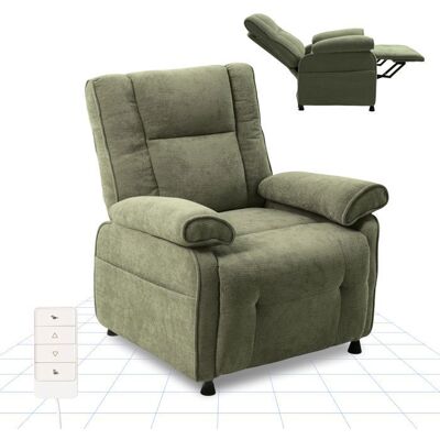 FlexiSpot Fauteuil de Relaxation Électrique Ergonomique Inclinaison Réglable Fauteuil TV de Salon Grand Confort Vert Vert - Publicité FlexiSpot Fauteuil de Relaxation Électrique Ergonomique Inclinaison Réglable Fauteuil TV de Salon Grand Confort Vert Vert - Publicité