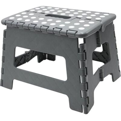 Tabouret pliant antidérapant - DEMA - Supporte jusquà 150 kg - Dimensions 22x32 cm - Hauteur 22 cm - Poids 1 kg Gris - Publicité Tabouret pliant antidérapant - DEMA - Supporte jusquà 150 kg - Dimensions 22x32 cm - Hauteur 22 cm - Poids 1 kg Gris - Publicité