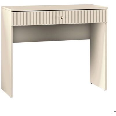 SELSEY Coiffeuse avec tiroir - CALETTO - 92 cm - beige Beige - Publicité SELSEY Coiffeuse avec tiroir - CALETTO - 92 cm - beige Beige - Publicité