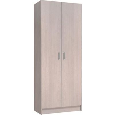 PEGANE Armoire multi-usages avec 2 portes en bois couleur chêne - Dim : H180 x L73 x P37 cm Marron - Publicité PEGANE Armoire multi-usages avec 2 portes en bois couleur chêne - Dim : H180 x L73 x P37 cm Marron - Publicité