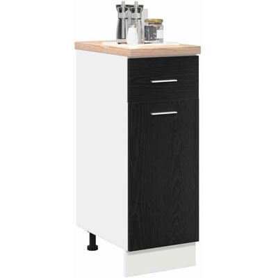 VIDAXL Vaisselier/Buffet de cuisine - Rustique Armoire suspendue avec tiroir Chêne noir 30x46x815 cm@616405 Noir - Publicité VIDAXL Vaisselier/Buffet de cuisine - Rustique Armoire suspendue avec tiroir Chêne noir 30x46x815 cm@616405 Noir - Publicité