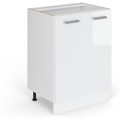 Meuble bas de cuisine R-Line 60cm sans PT Blanc Haute brillance/Blanc Vicco 29240 Blanc - Publicité Meuble bas de cuisine R-Line 60cm sans PT Blanc Haute brillance/Blanc Vicco 29240 Blanc - Publicité
