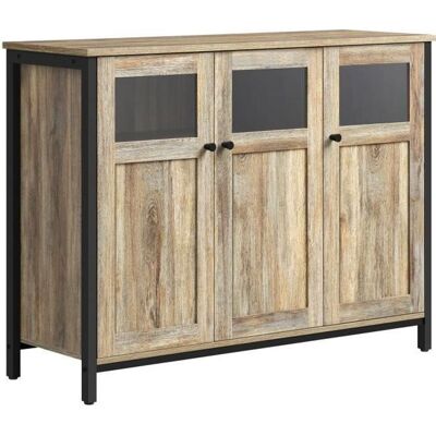 Buffet - VASAGLE - Style industriel - 3 portes - Marron turquoise et noir dencre Marron - Publicité Buffet - VASAGLE - Style industriel - 3 portes - Marron turquoise et noir dencre Marron - Publicité