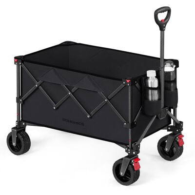 SONGMICS Chariot Pliable Capacité de 150 L Supporte Jusquà 150 kg avec Poignée 4 Roues Amovibles Économie d’Espace Noir dEncre - Publicité SONGMICS Chariot Pliable Capacité de 150 L Supporte Jusquà 150 kg avec Poignée 4 Roues Amovibles Économie d’Espace Noir dEncre - Publicité