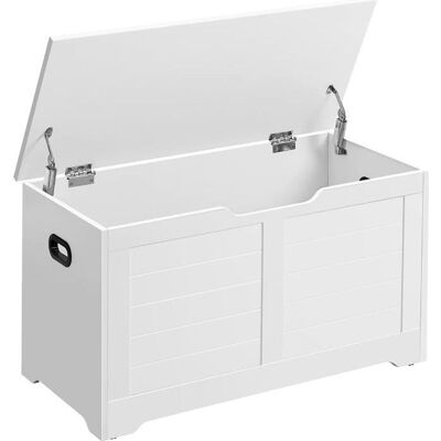 Meuble à chaussures - VASAGLE - Banc avec rangement et charnières de sécurité - Blanc Blanc - Publicité Meuble à chaussures - VASAGLE - Banc avec rangement et charnières de sécurité - Blanc Blanc - Publicité