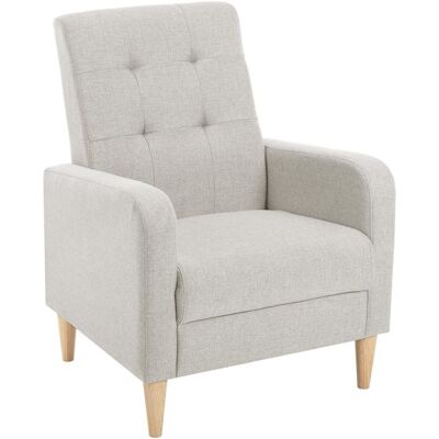 WOLTU Fauteuil Salon Scandinave Fauteuil Cabriolet Relax Siège Rembourré en Lin Pieds en Bois Massif Gris Clair W0ATT0342 Gris - Publicité WOLTU Fauteuil Salon Scandinave Fauteuil Cabriolet Relax Siège Rembourré en Lin Pieds en Bois Massif Gris Clair W0ATT0342 Gris - Publicité