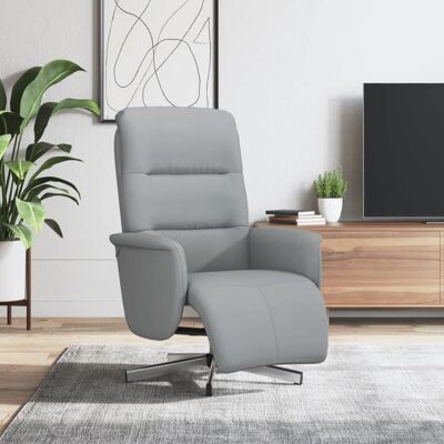 Fauteuil inclinable VIDA XL gris clair - Fauteuil relax - Publicité Fauteuil inclinable VIDA XL gris clair - Fauteuil relax - Publicité