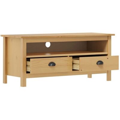 VIDAXL En soldes - MEUBLE HI-FI - Brun - Armoire TV - Meuble TV - pour maison - Hill Range Marron miel 110x40x47cm Bois de pin solide_5899 Marron - Publicité VIDAXL En soldes - MEUBLE HI-FI - Brun - Armoire TV - Meuble TV - pour maison - Hill Range Marron miel 110x40x47cm Bois de pin solide_5899 Marron - Publicité