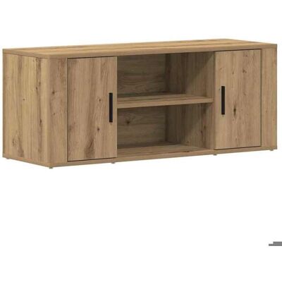 VIDAXL Style Élégance Chic - Meuble TV Cabinet TV au sol - Armoire Télévision - chêne artisanal 100x35x40cm - bois dingénierie &145294 Marron - Publicité VIDAXL Style Élégance Chic - Meuble TV Cabinet TV au sol - Armoire Télévision - chêne artisanal 100x35x40cm - bois dingénierie &145294 Marron - Publicité