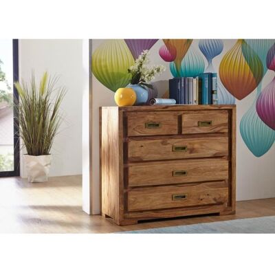 Massivmoebel24 Commode - Bois massif de palissandre huilé - NATURE BROWN #854 Marron - Publicité Massivmoebel24 Commode - Bois massif de palissandre huilé - NATURE BROWN #854 Marron - Publicité