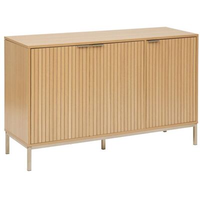 PEGANE Buffet meuble de rangement bas en bois coloris beige - Longueur 120 x Profondeur 40 x Hauteur 76 cm Beige - Publicité PEGANE Buffet meuble de rangement bas en bois coloris beige - Longueur 120 x Profondeur 40 x Hauteur 76 cm Beige - Publicité