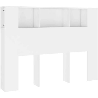 Décoshop26 Tête de lit blanche MDF avec rangement - Accessoire de lit - 140x18,5x104,5cm - Publicité Décoshop26 Tête de lit blanche MDF avec rangement - Accessoire de lit - 140x18,5x104,5cm - Publicité